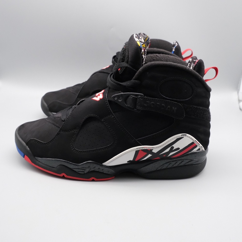 Nike Air Jordan 8 Retro Playoffs Men's Size 10 Sneakers Black/Red 305381-062 - Picture 15 of 16